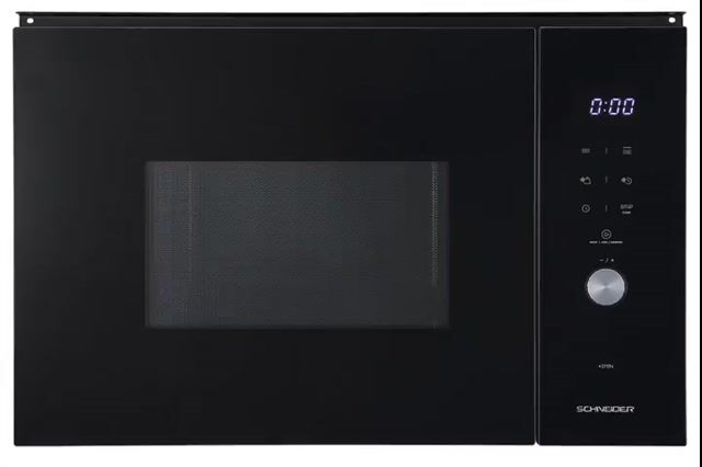 Schneider SCMW2538GB - Four Micro-ondes gril 38 cm encastrable 25L Noir