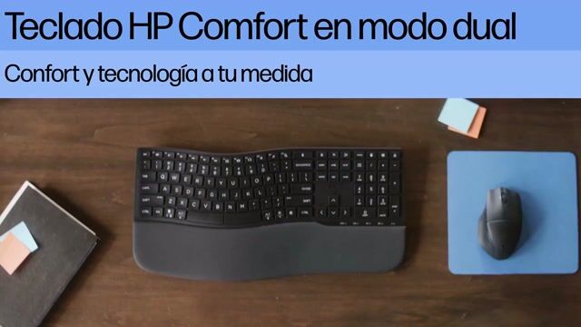 HP STORE 3PL clavier Bureau RF sans fil + Bluetooth Noir