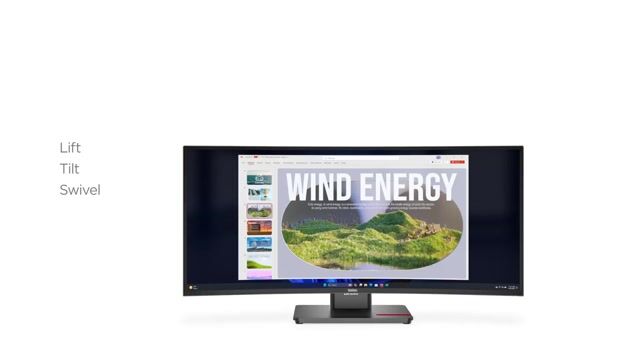 Lenovo ThinkVision T34WD-40 LED display 86,4 cm (34'') 3440 x 1440 Pixeles Wide Quad HD Negro