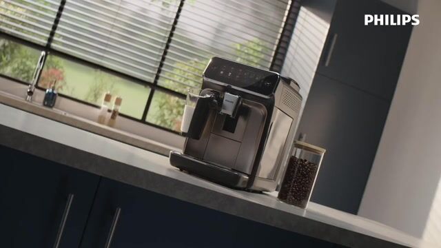 Philips Série 3300 SilentBrew Noir / Gris perle EP3324/40 Machine expresso broyeur, 5 boissons, mousseur lait