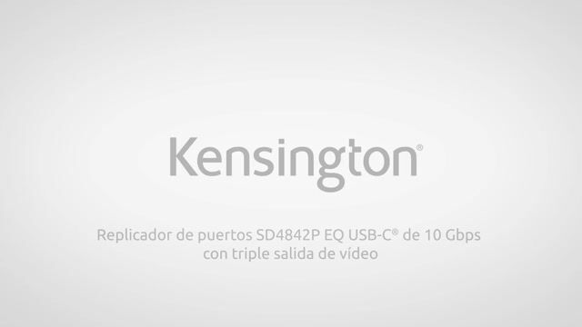 Kensington SD4842P EQ Docking Station USB 3.2 Gen 2 (3.1 Gen 2) Type-C nero
