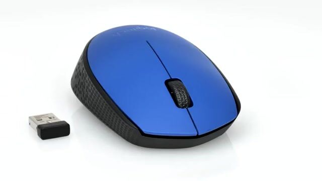 LOGITECH - Ratón inalámbrico M171 - Azul